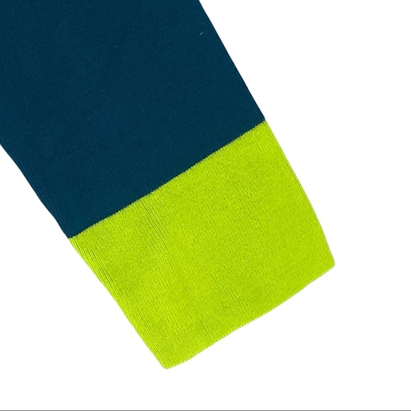 Victor Glemaud X Target Striped Mock Turtleneck Pullover Sweater Teal/Lime Sz M - Picture 7 of 11